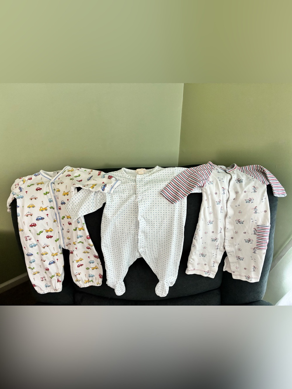 Kissy Kissy Bundle Baby Boy Footies and Playsuit Pima Cotton